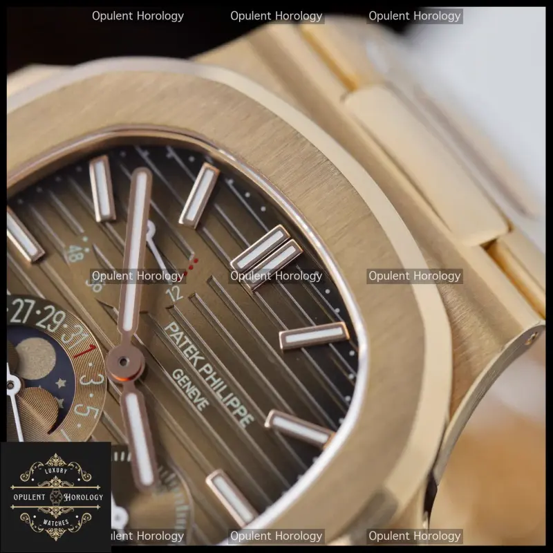 Patek Philippe Nautilus 5712R Gold Wrapped Moon Phase 40mm | Clone Caliber 240