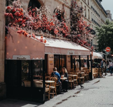 A quiet café in Paris