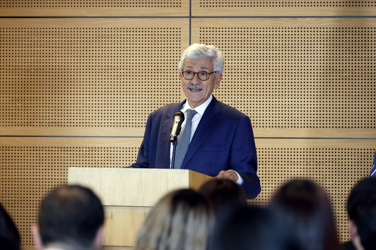 Le Président fédéral Simeon Belagri, s’exprimant concernant l’effondrement en cours de la Fédération de Stérus, à Columbia, le 5 mars 2018.