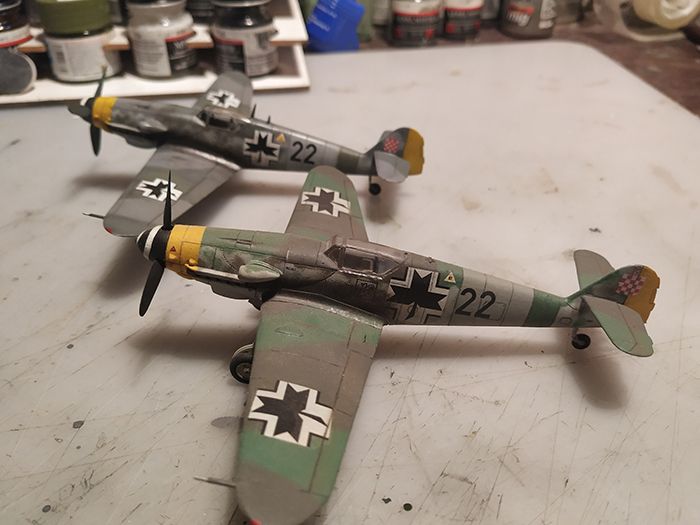 Bf-109G 2.Lj, Hasegawa i Revell 1/72 IMG-20200928-115201