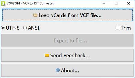 VovSoft VCF to TXT Converter 2.5 Multilingual Portable
