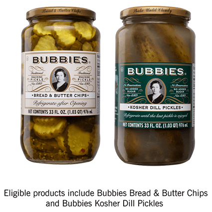 Get a Free Jar of Bubbies Pickles from Target with Cashback Offer