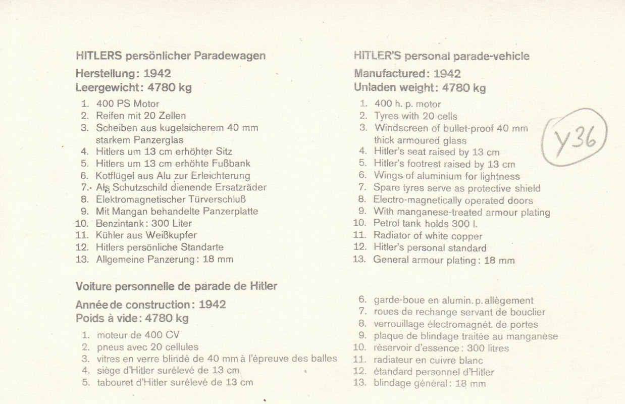 persönlicher Paradewagen des Führers Mercedes1