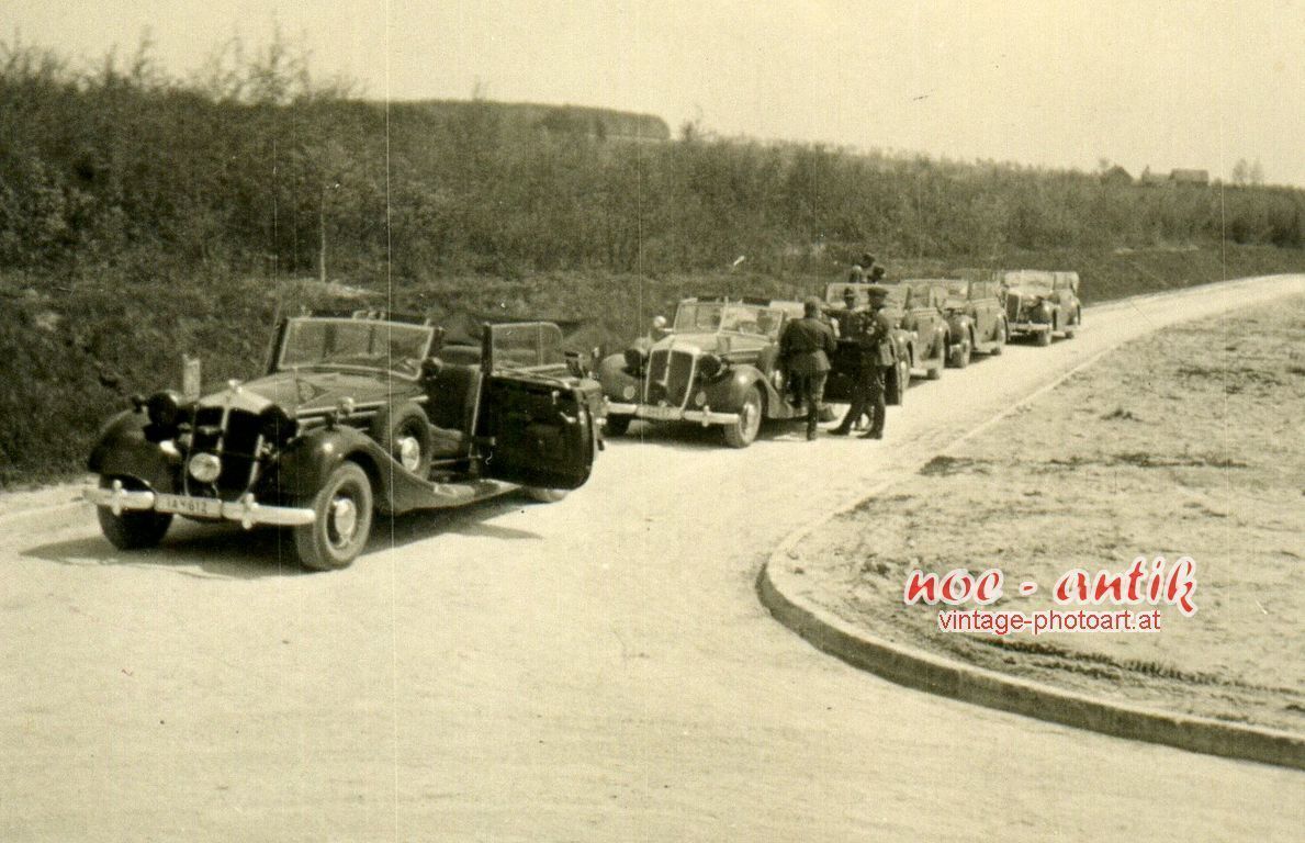 WK2 PKW Dienstwagen Kolonne RAD Arbeitsführer K.