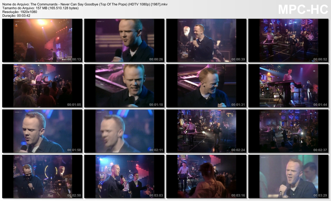 The Communards - Never Can Say Goodbye (Top of The Pops) (HDTV 1080p) [26.11.1987]