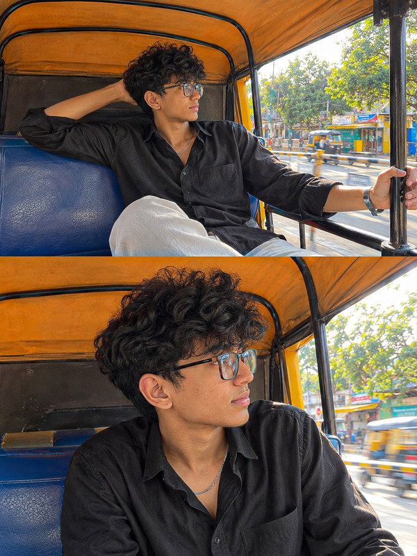 Candid Rickshaw Reflections | PromptGet