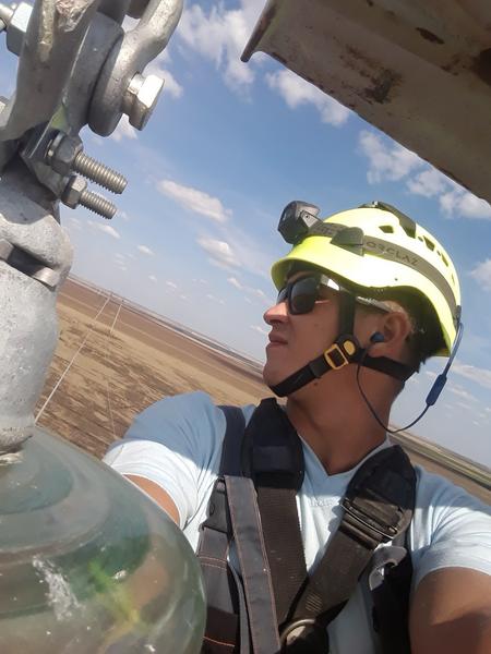 Работы на линии электропередачи 500 кВ