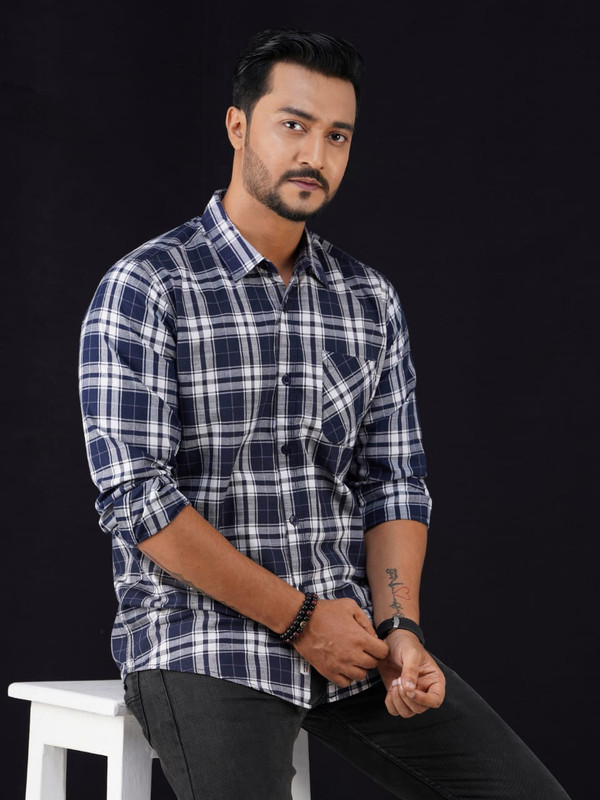 Mens Full Sleeve Check Shirt – Style, Comfort & Quality Combined!