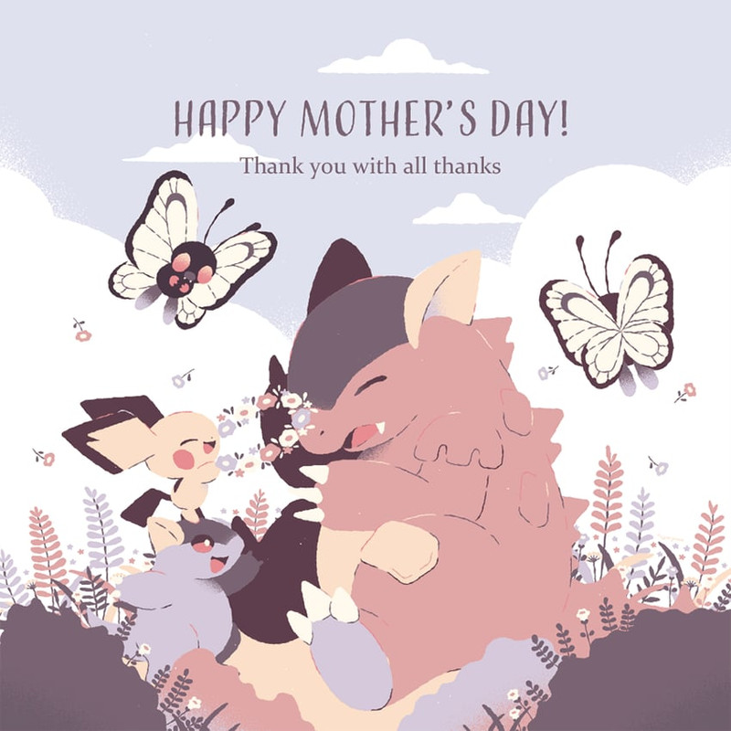 pichu-butterfree-and-kangaskhan-pokemon-