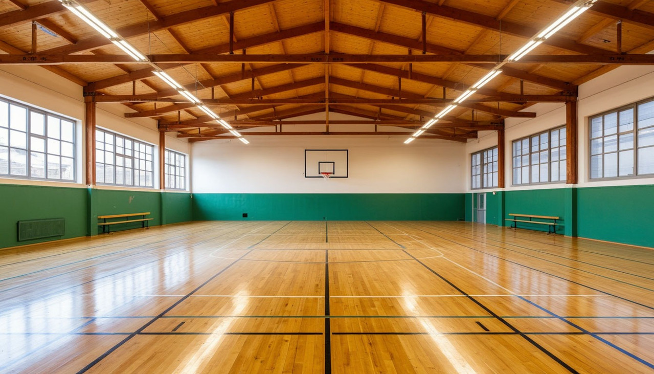 Баскетбольный щит в школе
