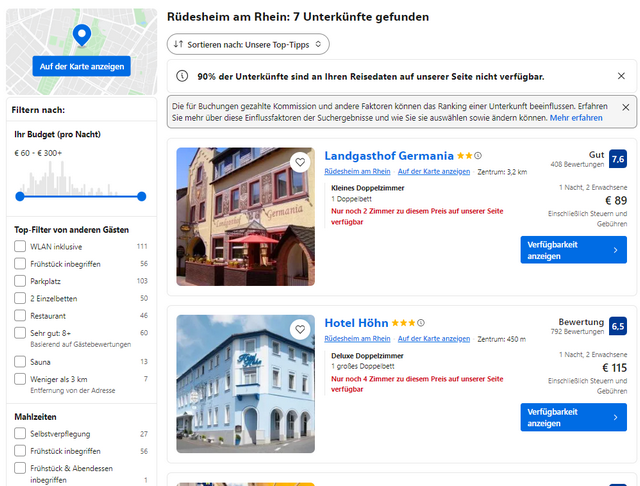 Booking.com Angebote