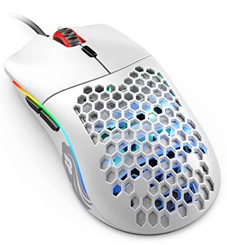 Amazon: Glorious Gaming Mouse - Modelo O 67 g Honeycomb Mouse Superligero, USB Gaming Mouse - Blanco Mate 
