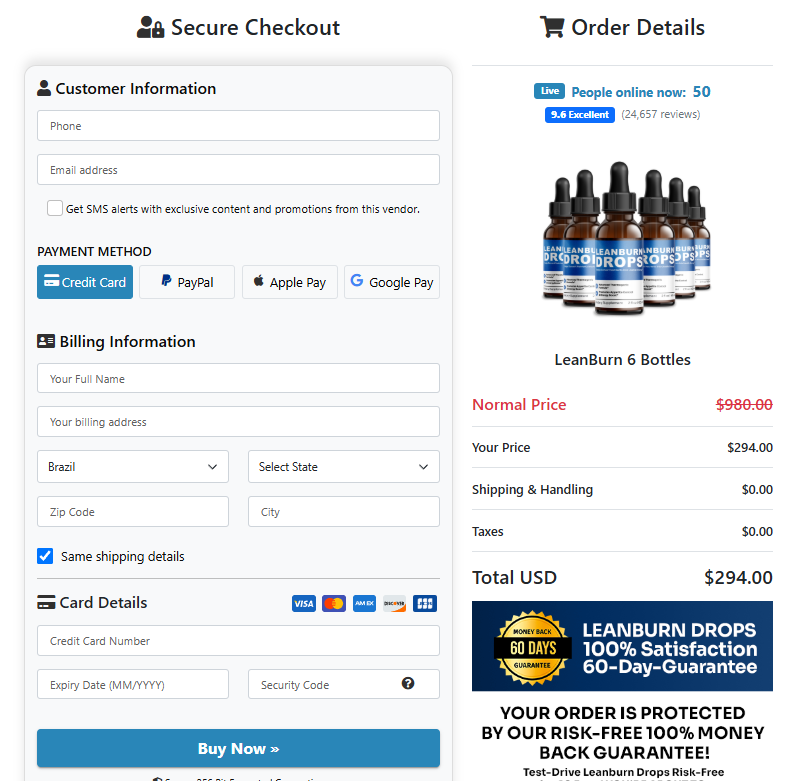 LeanBurn Drops Official