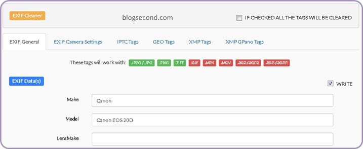 Mengedit Tag Metdata pada Gambar Secara Online