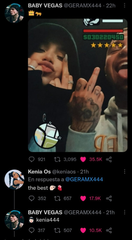 Kenia Os y Gera MX derrochan amor en redes sociales