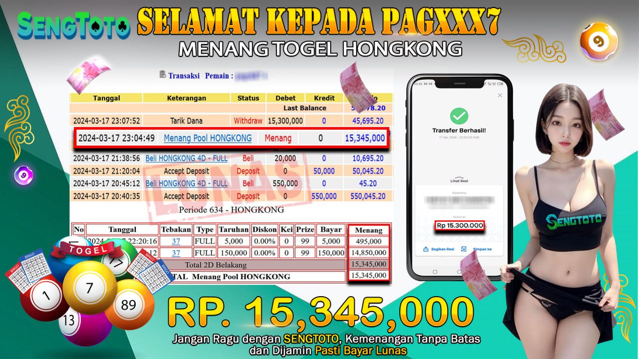 BUKTI PEMBAYARAN TOGEL HONGKONG