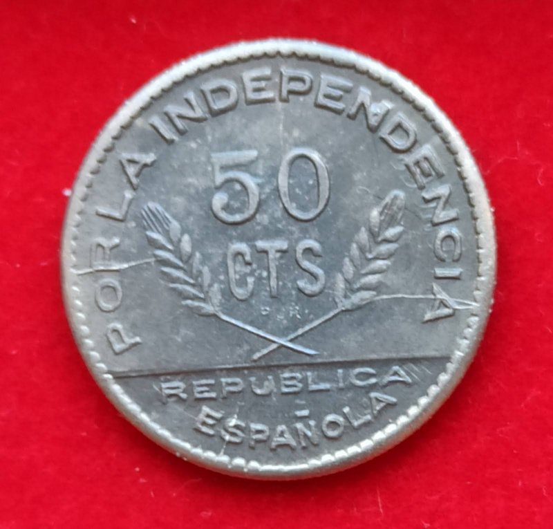 50 centimos consejeria de Santander , Palencia y Burgos 1937 21