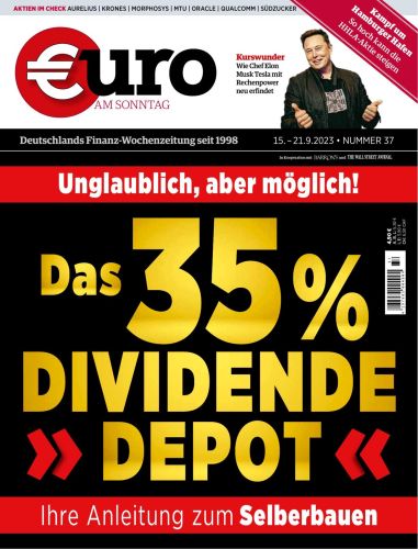 Cover: Euro am Sonntag Finanzmagazin No 37 vom 15  September 2023
