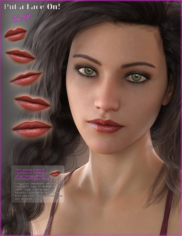 GDN Put a Face on for Genesis 8 Female The Lips GDN Put a Face on for Genesis 8 Female The Lips