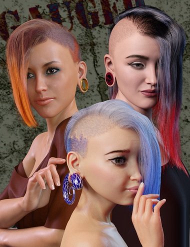 Gauged Ears and Jewelry for Genesis 8.1 Female