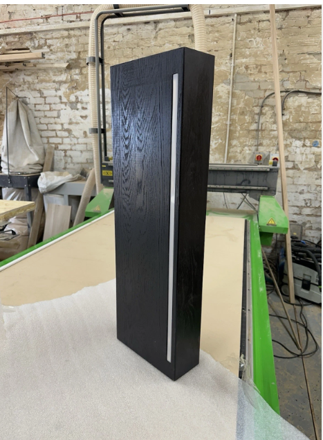 Floating Staircase Step Black Finish