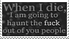 when i die