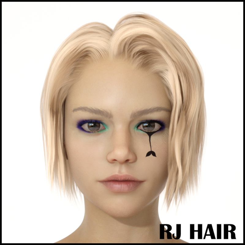 RJ Hair for Genesis 8 Female