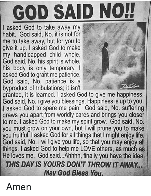 God_Said_No