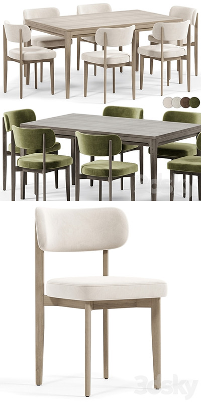 Seam Chair, Unit Dining Table by Dantone Home