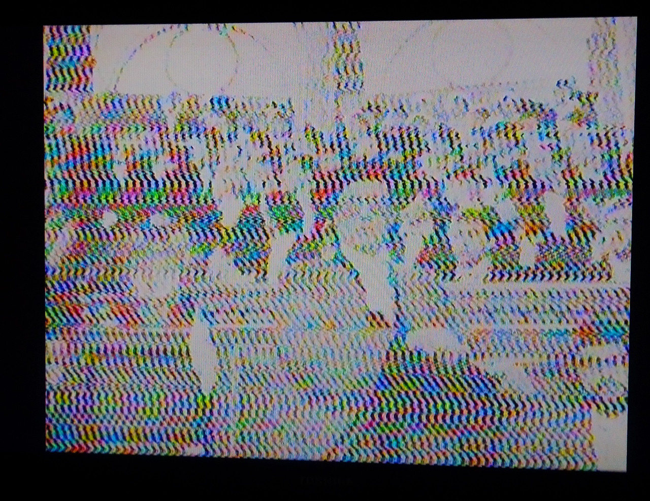 VHS panasonic imagen glitches