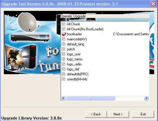 Upgrade Tool for Opticum Receivers 02