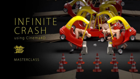 Motion Design School - Infinite Crash using Cinema 4D