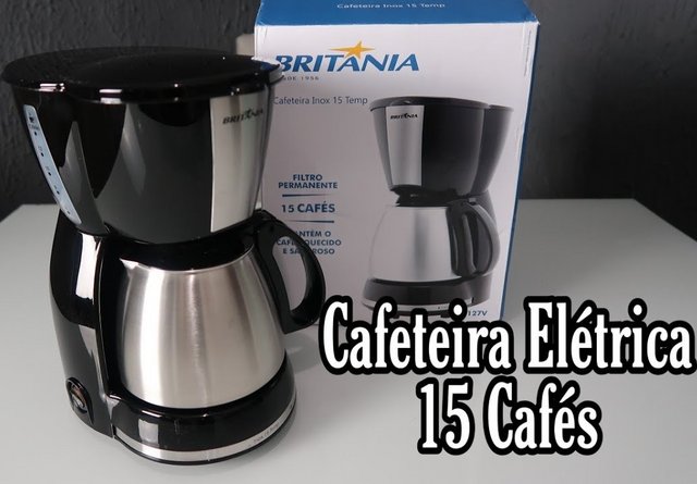 Cafeteira, Temp, 15 xicaras, Preto, 110V, Britânia