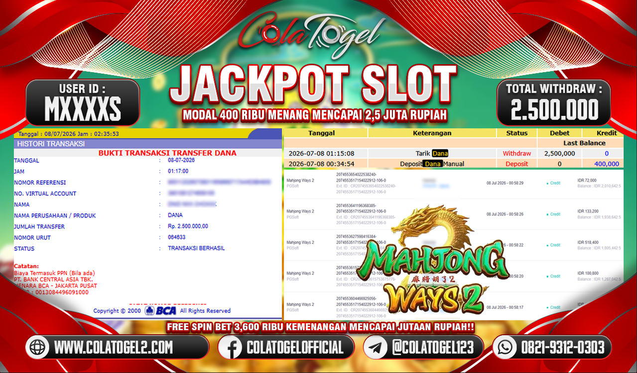 JACKPOT SLOT GACOR!!