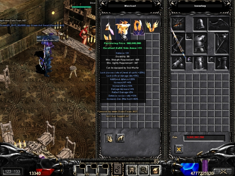 Masteru - [Release] Original Darks'Team MuServer 97d+99i Beta 43.3 - RaGEZONE Forums