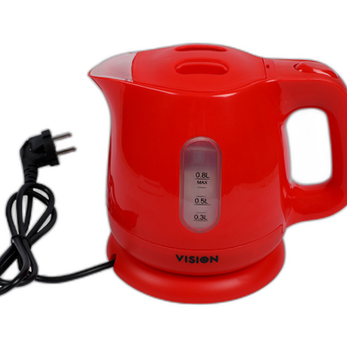 VISION Electric Kettle 0.8 Liter Red