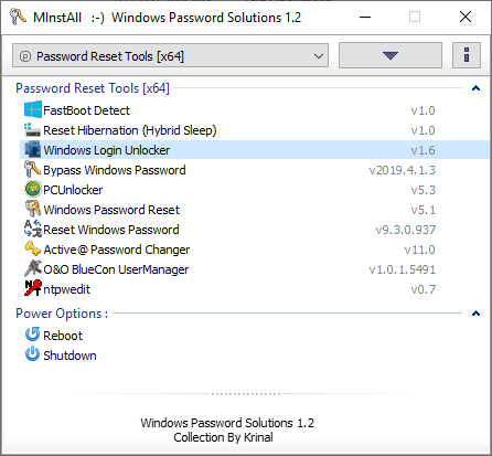 Windows Password Solutions v1.2 Windows Password Solutions v1.2