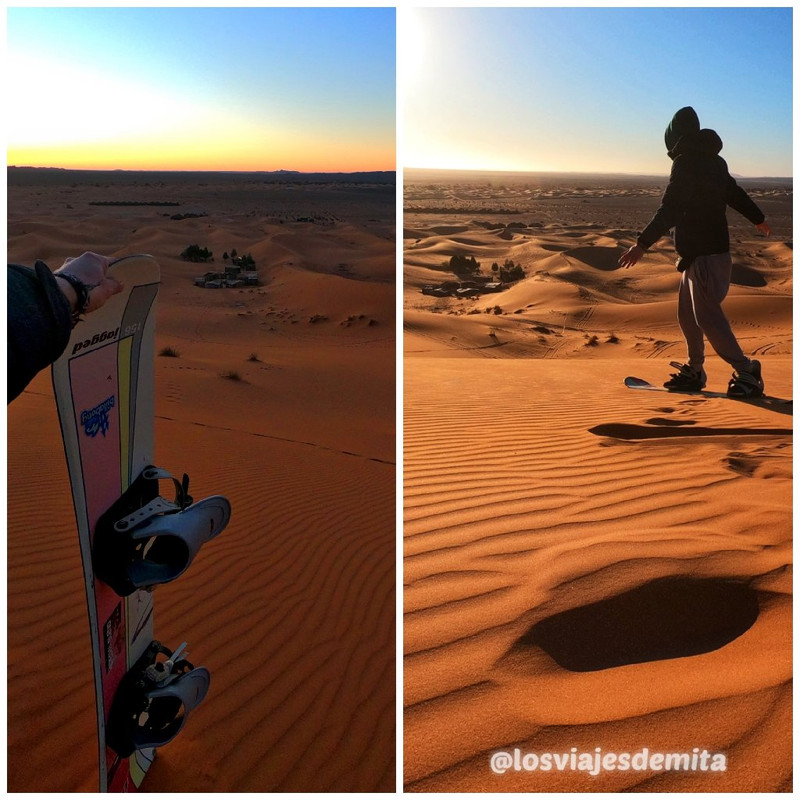 1 semana en Marruecos solo Fez, Chefchaouen y Rabat - Blogs de Marruecos - Amanecer en el desierto, mercado de Rassani y la duna (3)