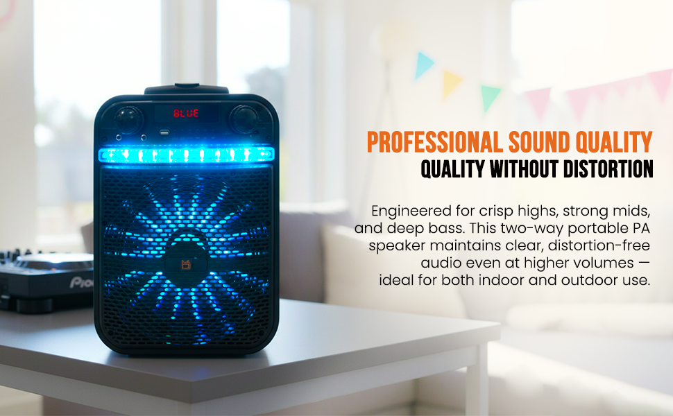 Professional sound quality