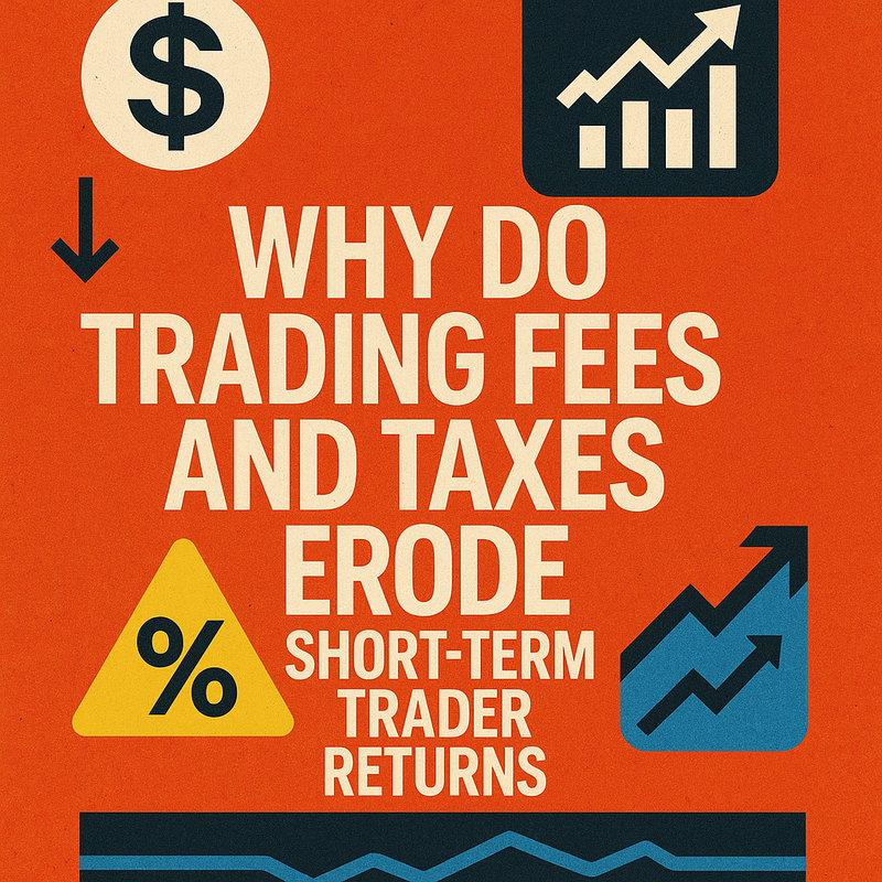Why do trading fees and taxes erode short-term trader returns