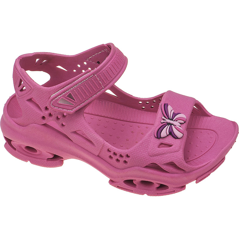 Sandália Papete com Velcro Decorada Borboleta miniatura 4