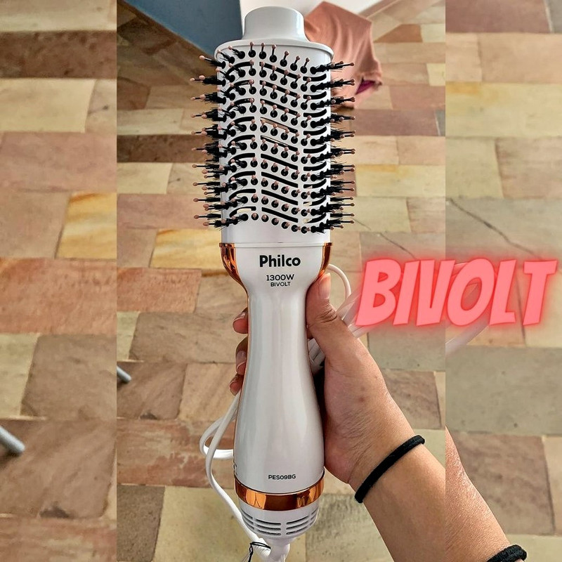 Escova Secadora Philco 4 em 1 1300W PES09BG – Bivolt