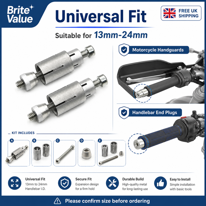 Universal motorcycle expansion fixing compatibility guidance