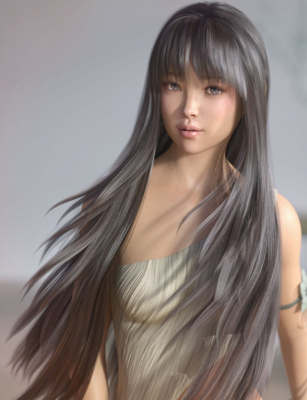 Neve Hair for Genesis 3 and 8 Females Neve Hair for Genesis 3 and 8 Females