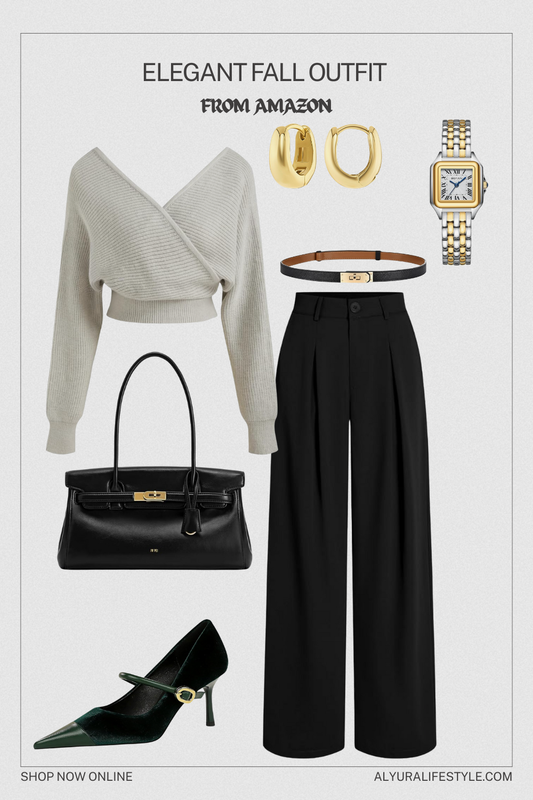 Elegant Fall Outfit | Classy Fall Fashion Inspo | Amazon Outfit Ideas for Women 🍂