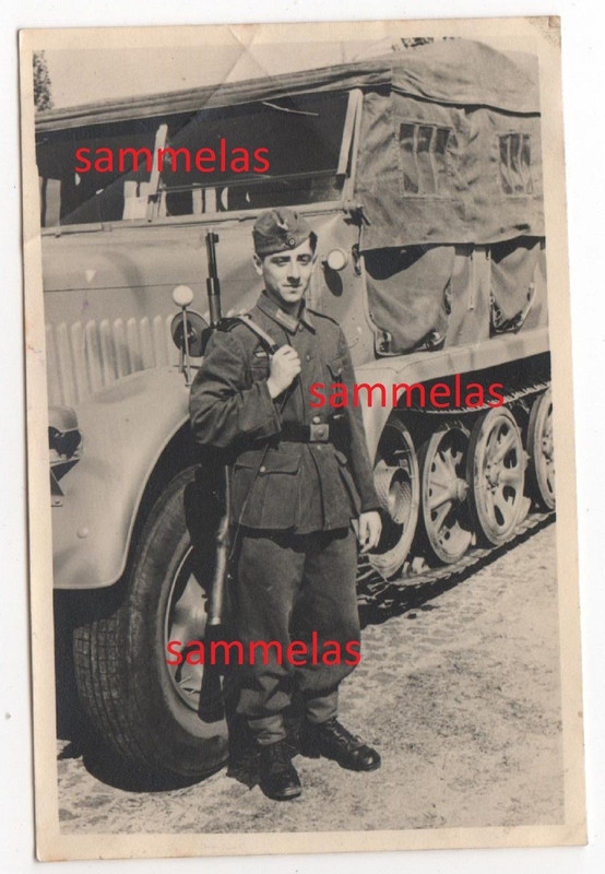 Foto Neapel Italien SdKfz Südfront Tarnung Halbk