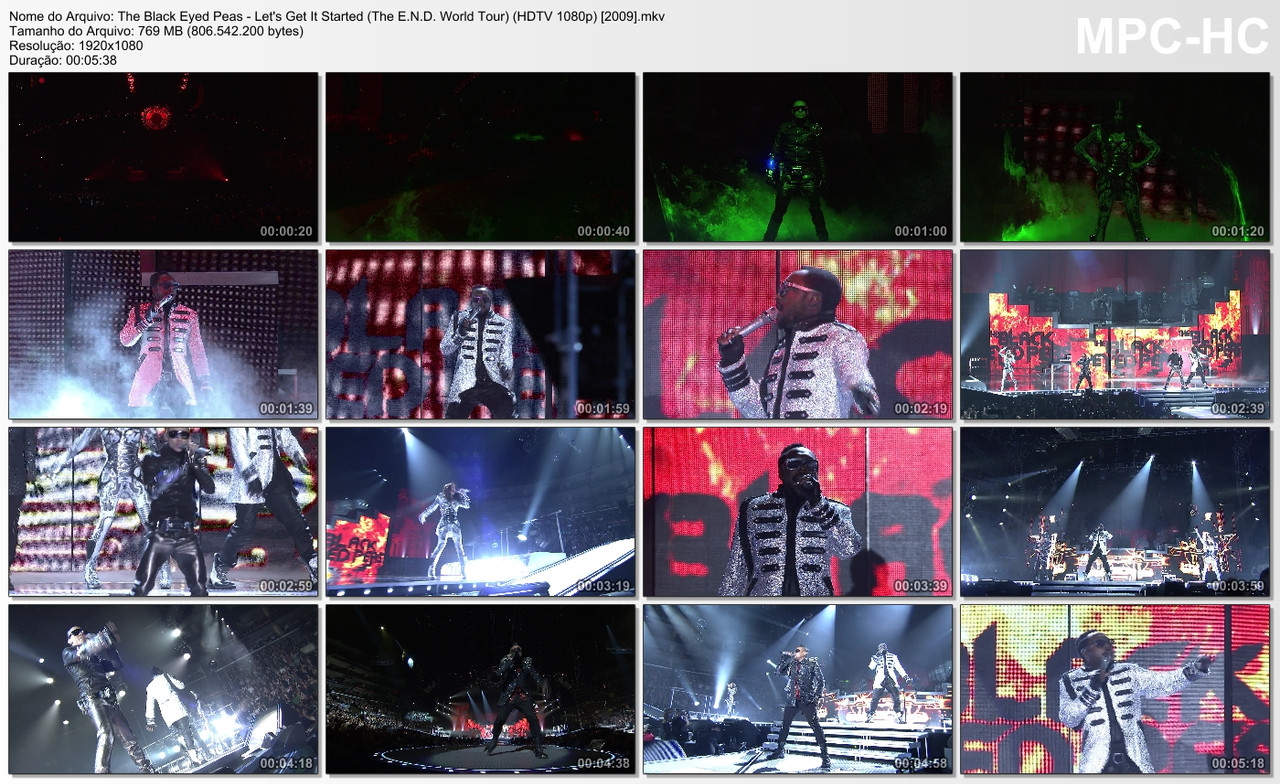 The Black Eyed Peas - Let's Get It Started (The E.N.D. World Tour) (HDTV 1080p) [2009]