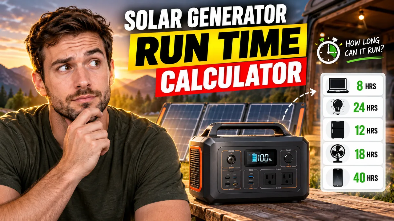 Portable Solar Generator Run Time Calculator