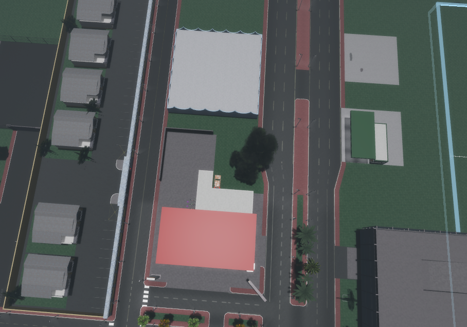 Top view GAS STATION