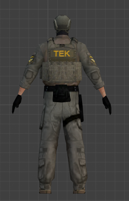 TEKőrmester hátul